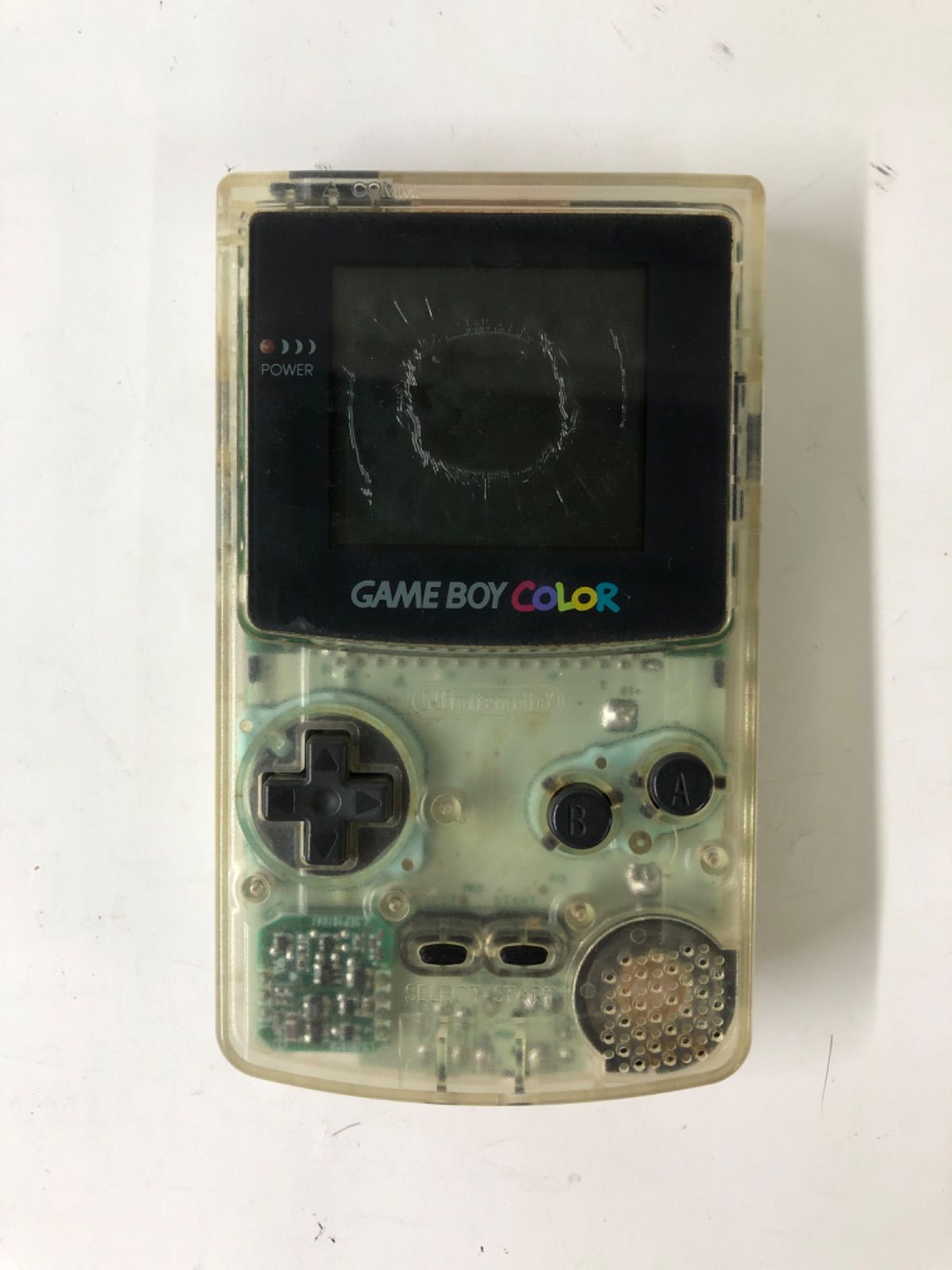 ゲームボーイカラー　クリア　CGB-001 本体　ジャンク品