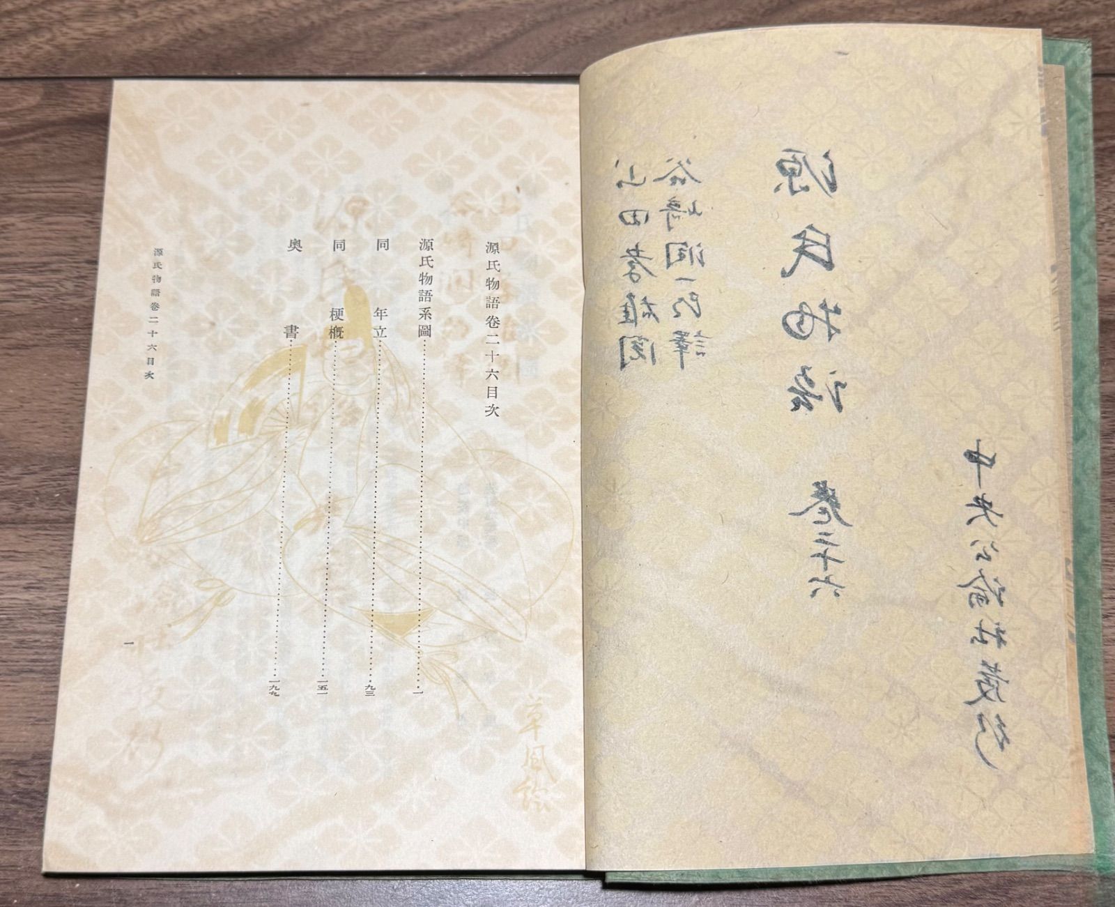 源氏物語　巻二十六 谷崎潤一郎　中央公論社　紫式部　昭和16年 源氏物語 巻二十六 谷崎潤一郎 中央公論社 紫式部 昭和16年