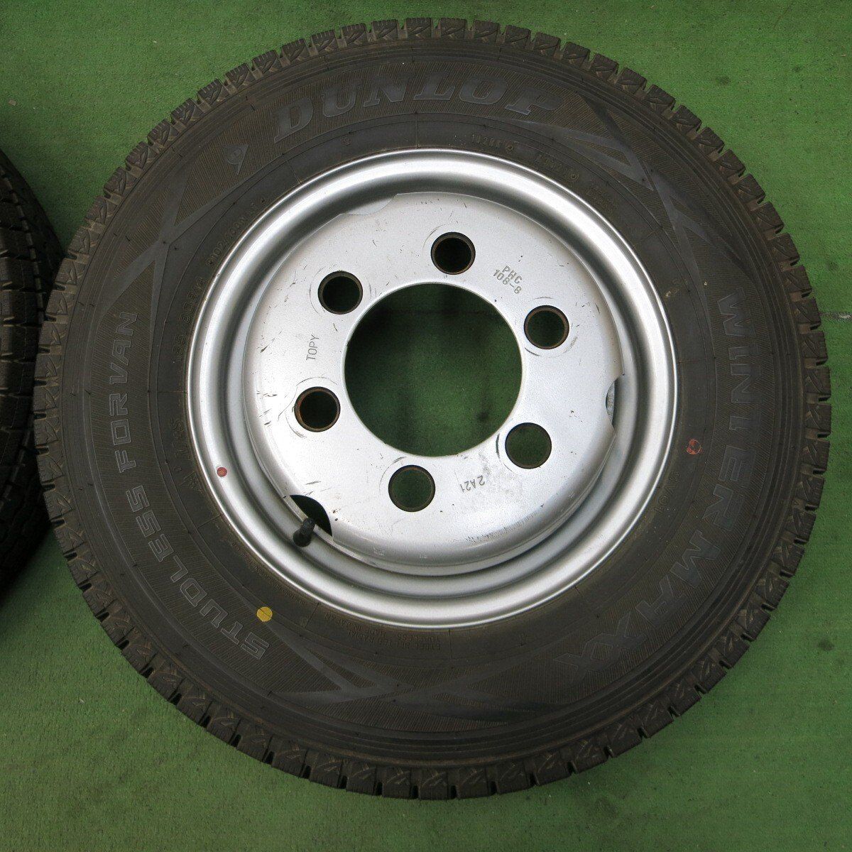 バリ溝！21年！9.5分以上☆トラック タイヤ 185/80R14 102/100N