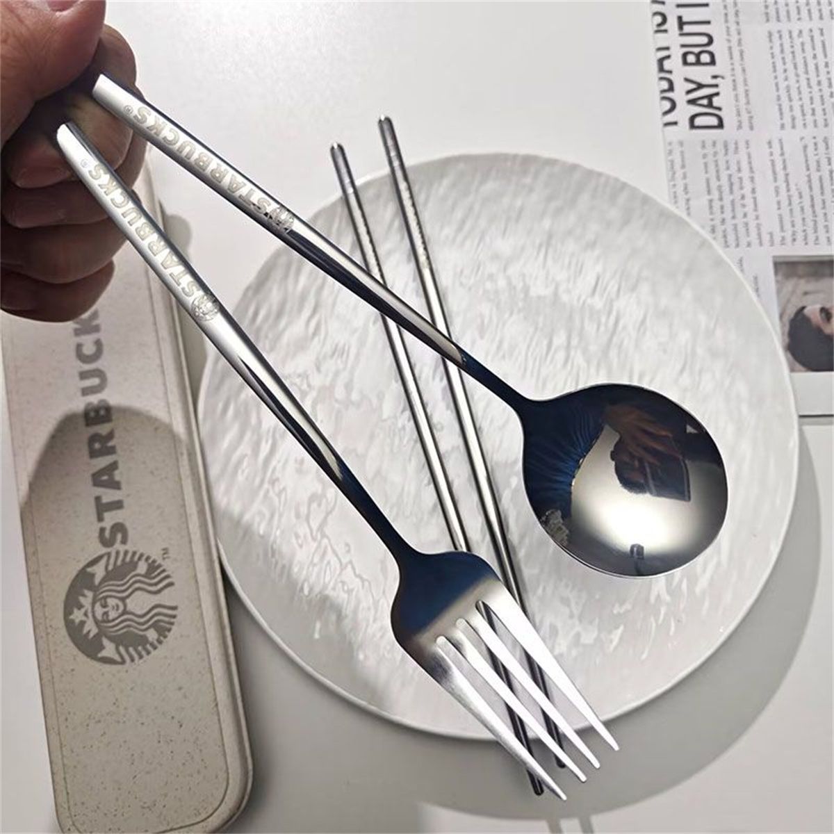 ✨新品✨スターバックス 木製 カトラリーセット 4点セット フォーク