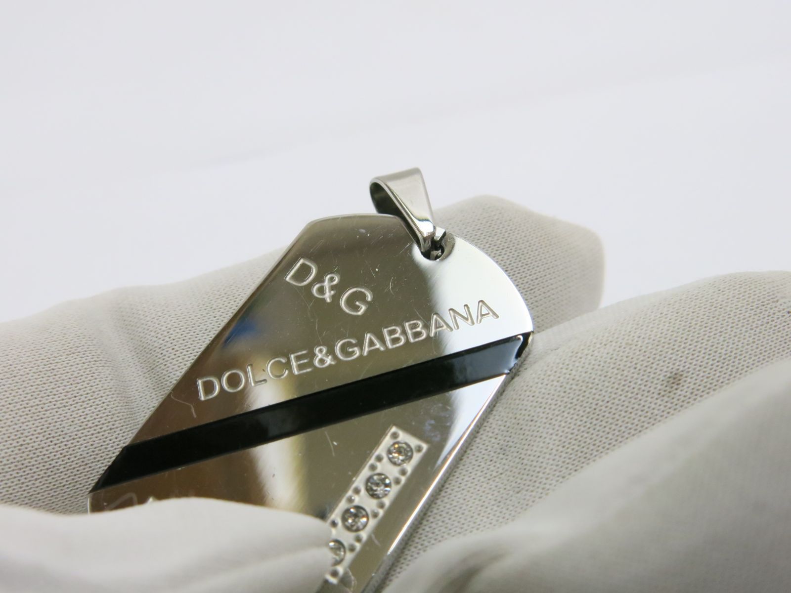 D&G ドルガバ ペンダントネックレス シルバー ドッグタグ 楽天市場 