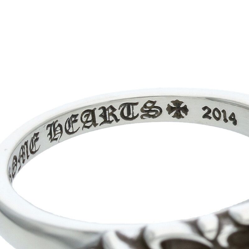 CHROME HEARTS】ベビークラシックフローラルクロスリング 18号