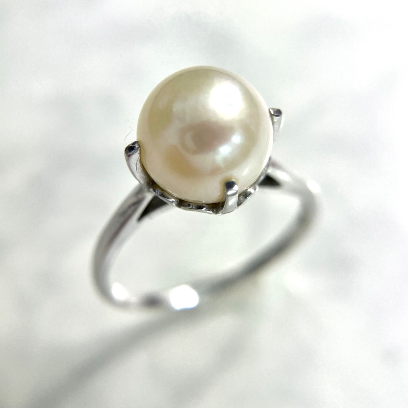ブランド公式通販サイト 美品⭐️MIKIMOTO ミキモト】 使用金属K14WG パールの指輪 アクセサリー