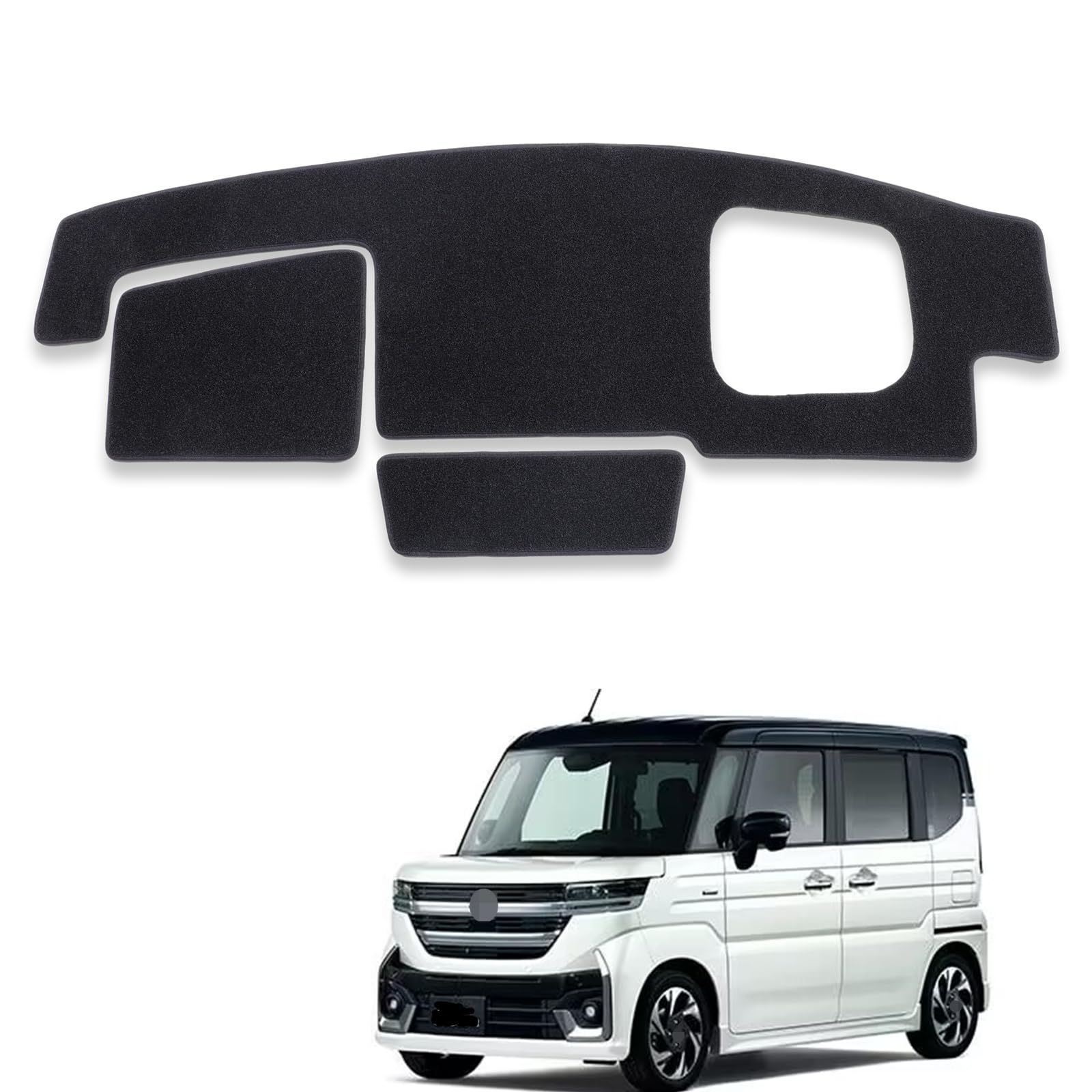 ヘッドアップディスプレイ搭載車 CATUSIKI スズキ スペーシア/スペーシアカスタム MK54S MK94S ダッシュボードマット ダッシュマット インテリア 内装 日焼け防止 ダッシュボードカバー 紫外線ライト保護マット インテリアアクセサリー (ヘッド