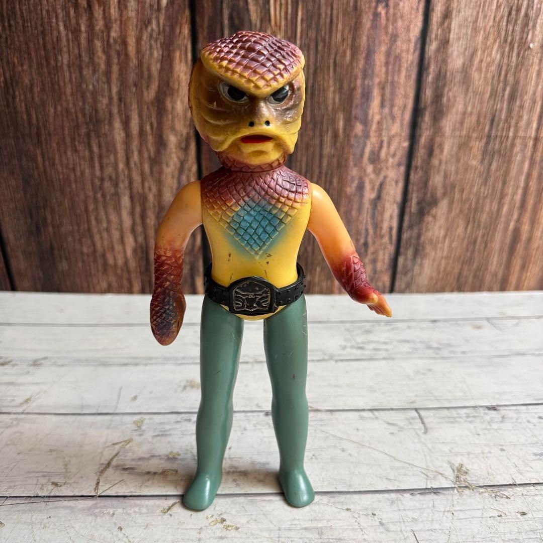 コブラ男 仮面ライダー ソフビ コブラ 恐怖コブラ男 怪人 当時物 旧バンダイ