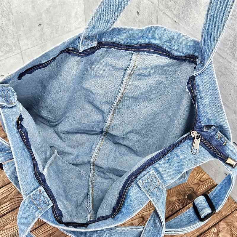 デニムバッグ 2WAYバッグ デニム ショルダーバッグ トートバッグ