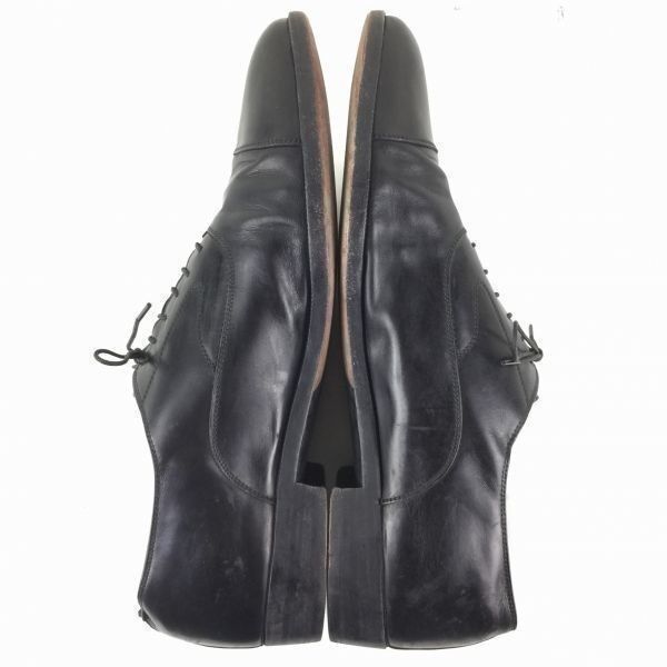 Vintage Ferragamoフェラガモ ビジネスシューズ〈黒/BLACK〉ストレート 