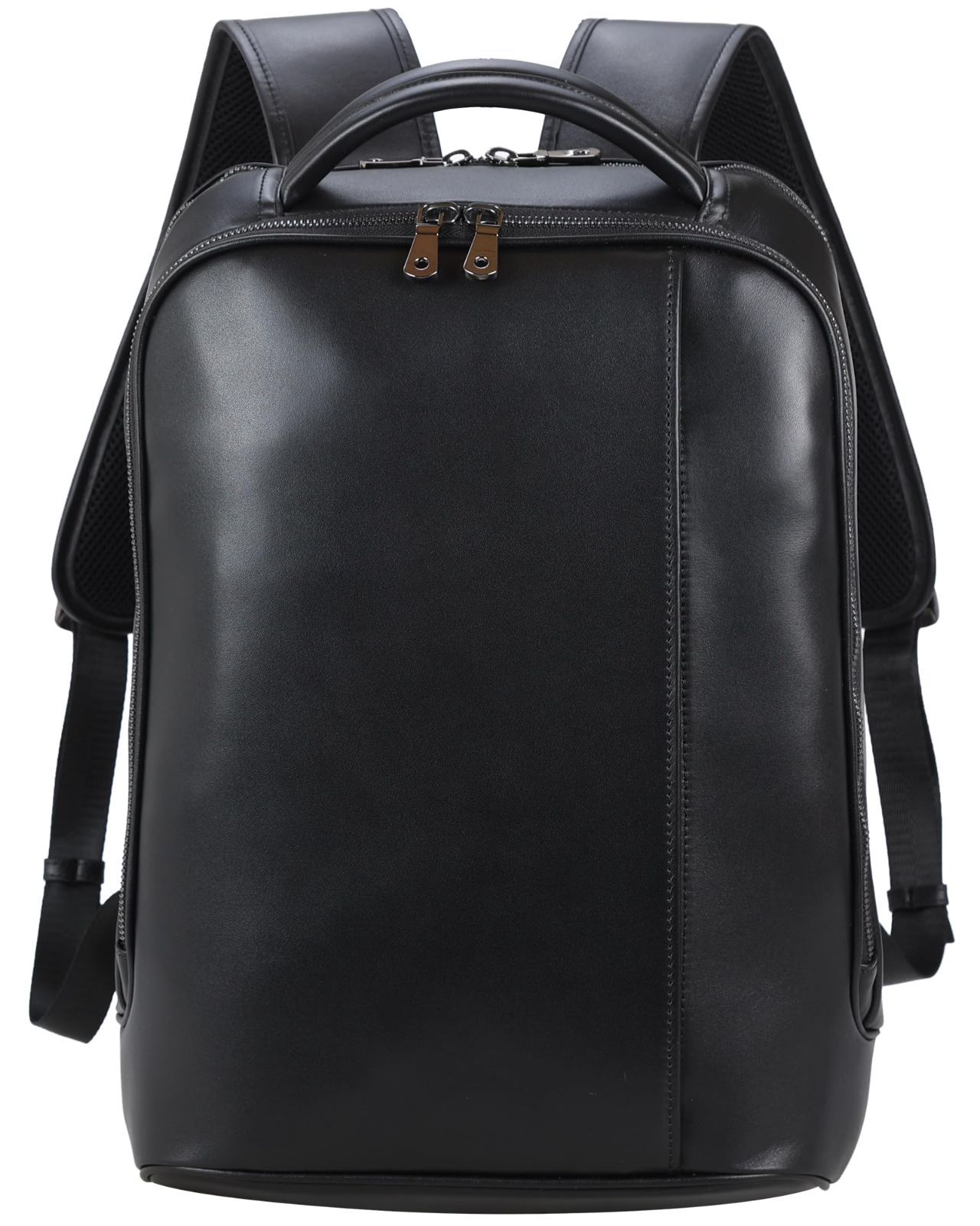 メンズ リュック 本革 ビジネスリュック レザー 雅革 防水 YKKファスナー ラップトップバッグ 15.6インチパソコン対応 Kawa] 大容量 多機能 通勤 [Masa 出張 バックパック 黒