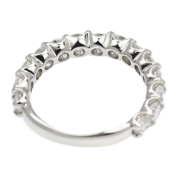 Pt900 ダイヤモンド リング 1.00ct セミエタニティ ピンキー