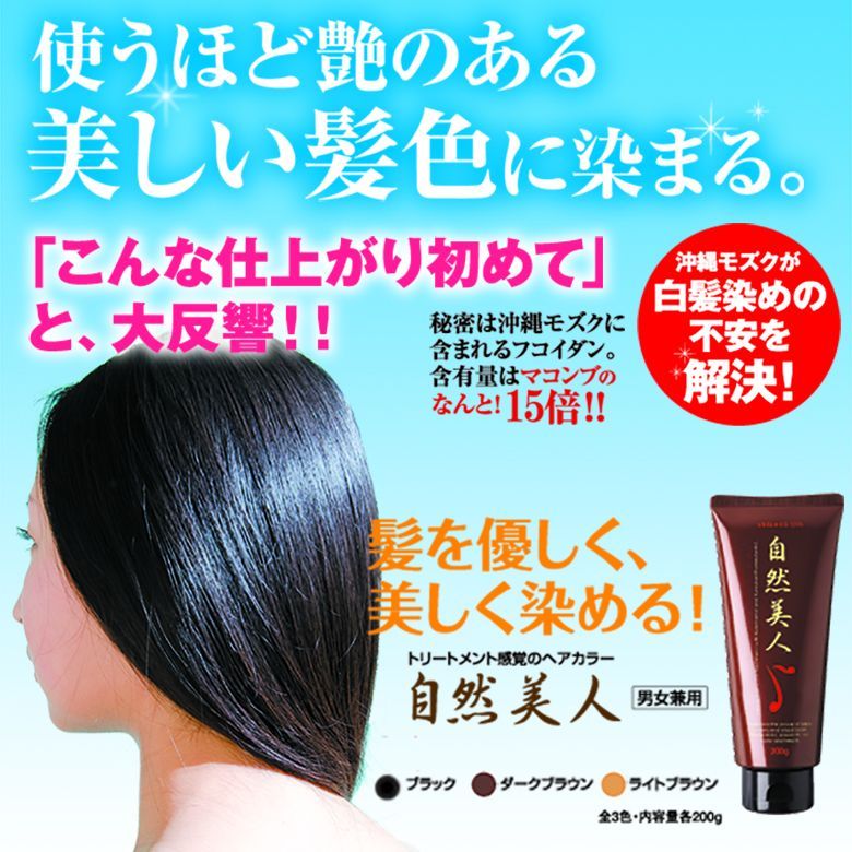 自然美人 白髪染めカラートリートメント 3本セット 自然美人 白髪染めカラートリートメント 3本セット 自然美人
