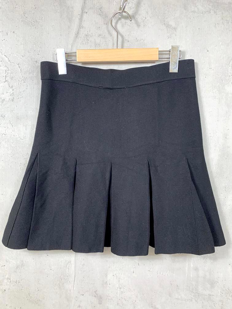 新品 ZARA ザラ 3920/555/800 ボックスプリーツニットミニ