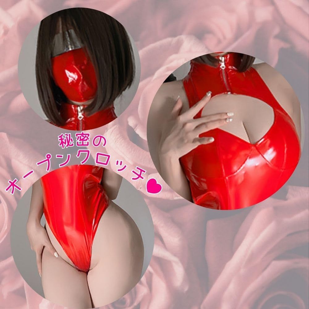 モノクロ メタリックハイレグレオタード ピンク - Hiro Gato