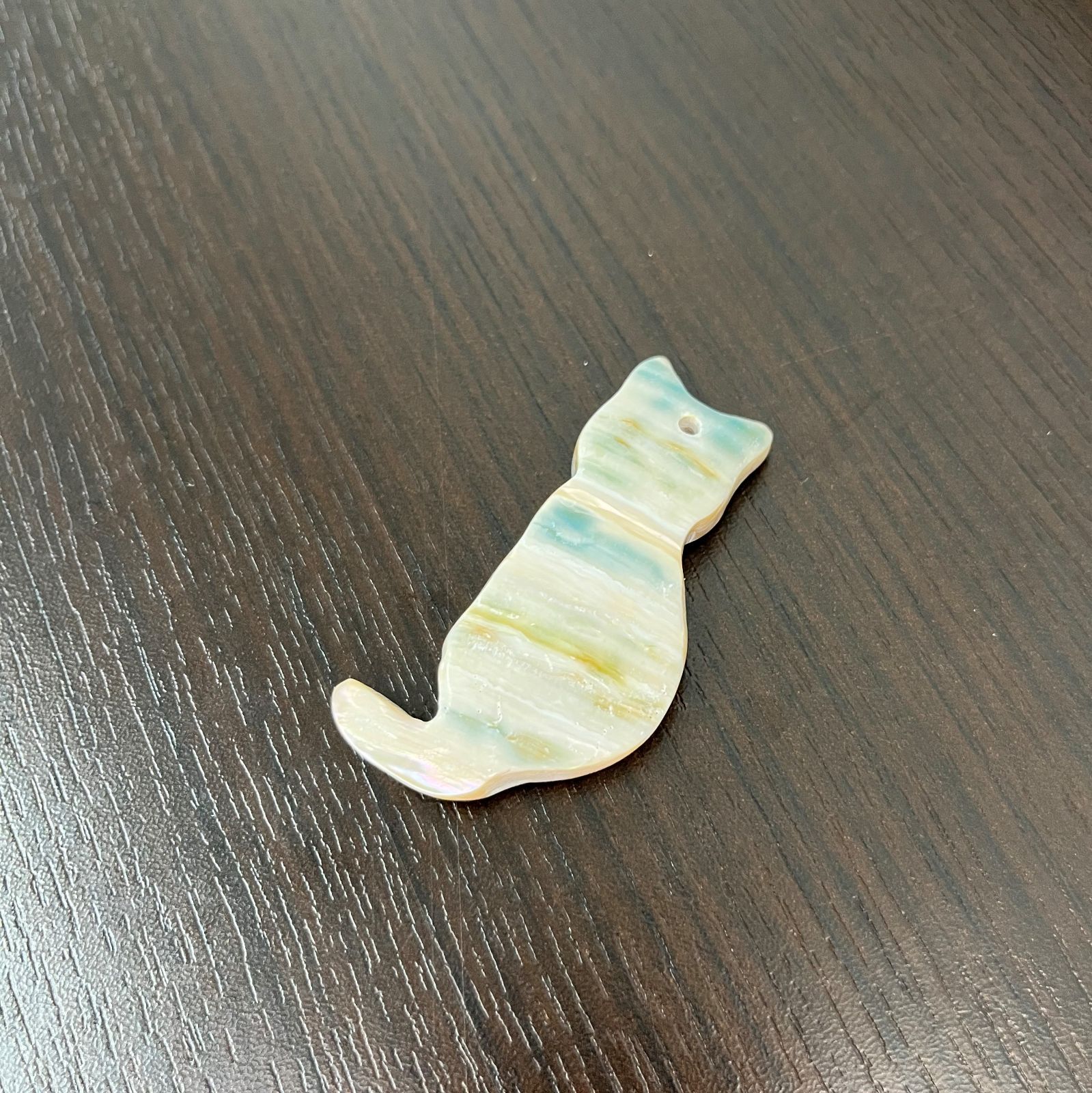 夜光貝 アクセサリーパーツ猫⑧