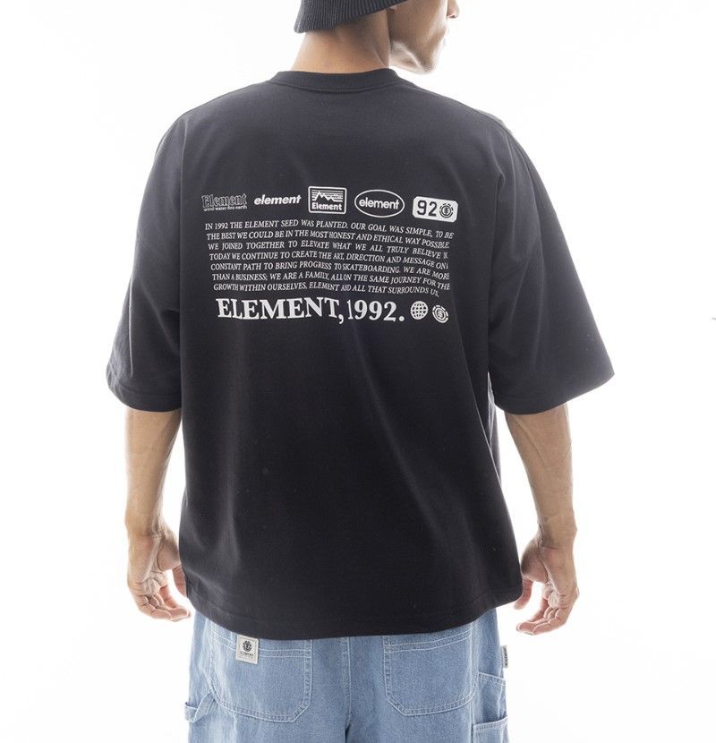 2024春夏 新品【ELEMENT/エレメント】EQUIPMENT SS Ｔシャツ FBK メンズ BE021-224