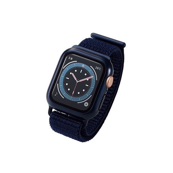 エレコム Apple Watch40mm用フルカバーケース ファブリックバンド一