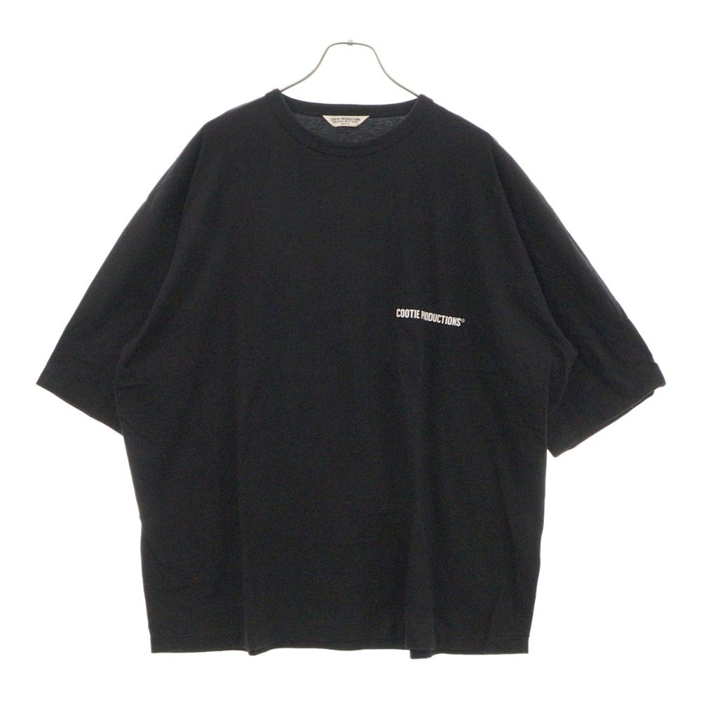 COOTIE (クーティー) ロゴプリント半袖カットソー 半袖Tシャツ バックロゴ ブラック