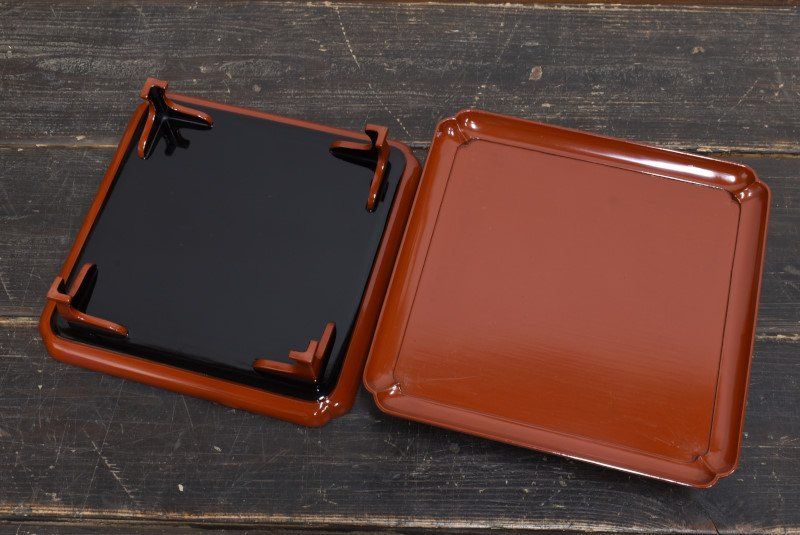 蔵C9891b 木製 懐石道具 懐石膳 足付盆 九客 時代 WWW_NOITHATQUANGTHANH_NET