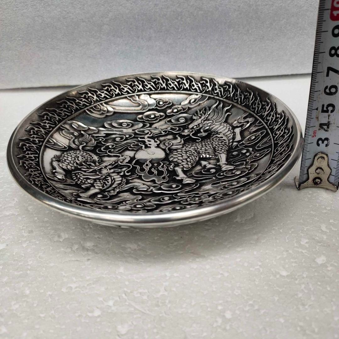 銅 細工 浮彫り祥雲瑞獣麒麟 銅皿銅盤 工芸品 美術品 置物 銅 細工 浮彫り祥雲瑞獣麒麟 銅皿銅盤 工芸品 美術品 置物