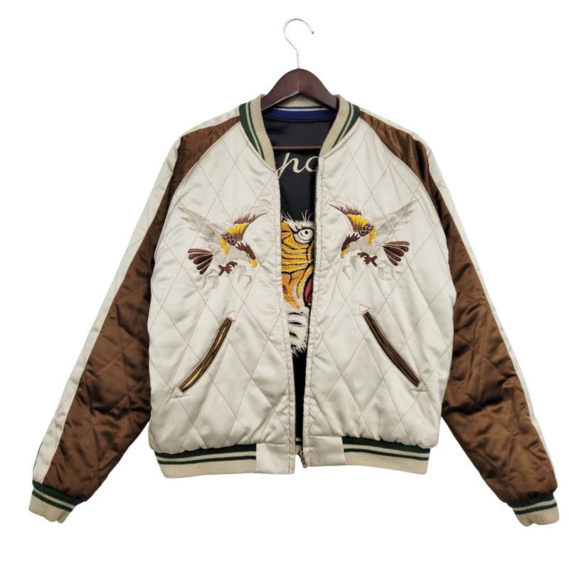 品 TAILOR TOYO テーラー東洋 SOUVENIR JACKET M18484 スーベニアジャケット 虎×鷹×舞妓×三重塔 スカジャン アウター 145-251024-as-09-izu