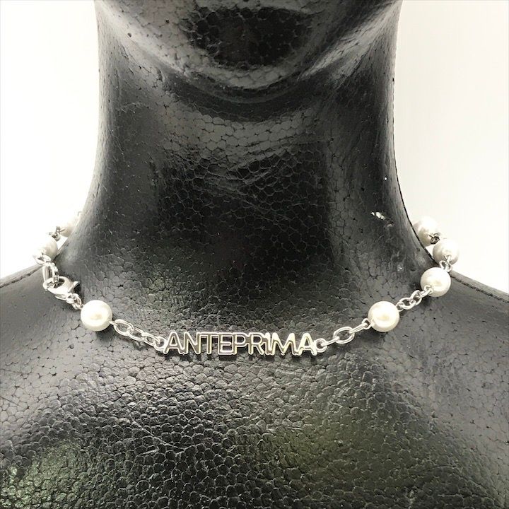 新品未使用 ANTEPRIMA アンテプリマ ロゴ フェイクパール