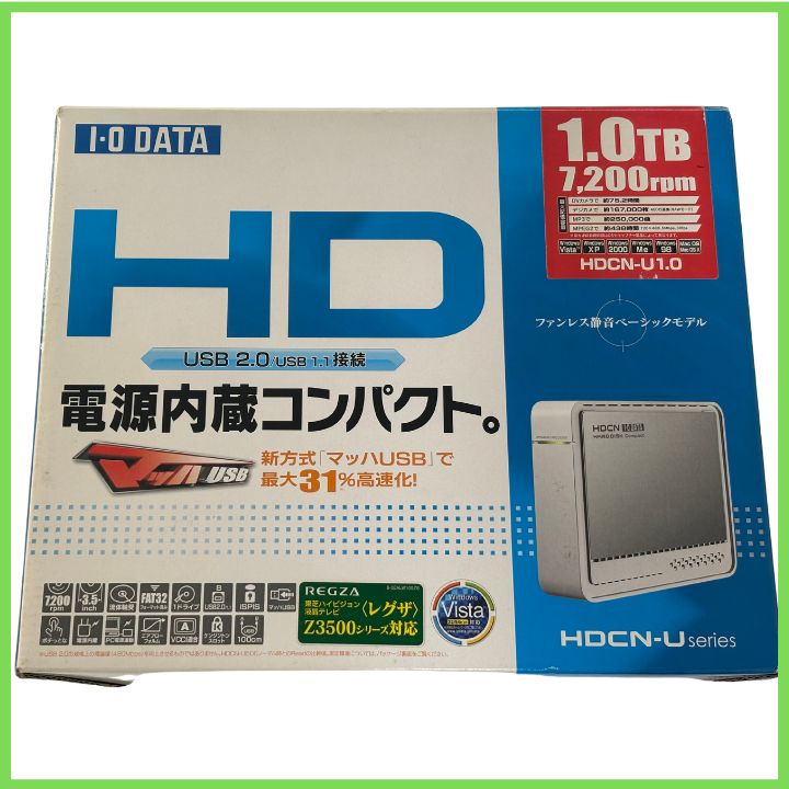 IODATA HDCN-U1.0L 1TB 外付けHDD 本体のみ ジャンク