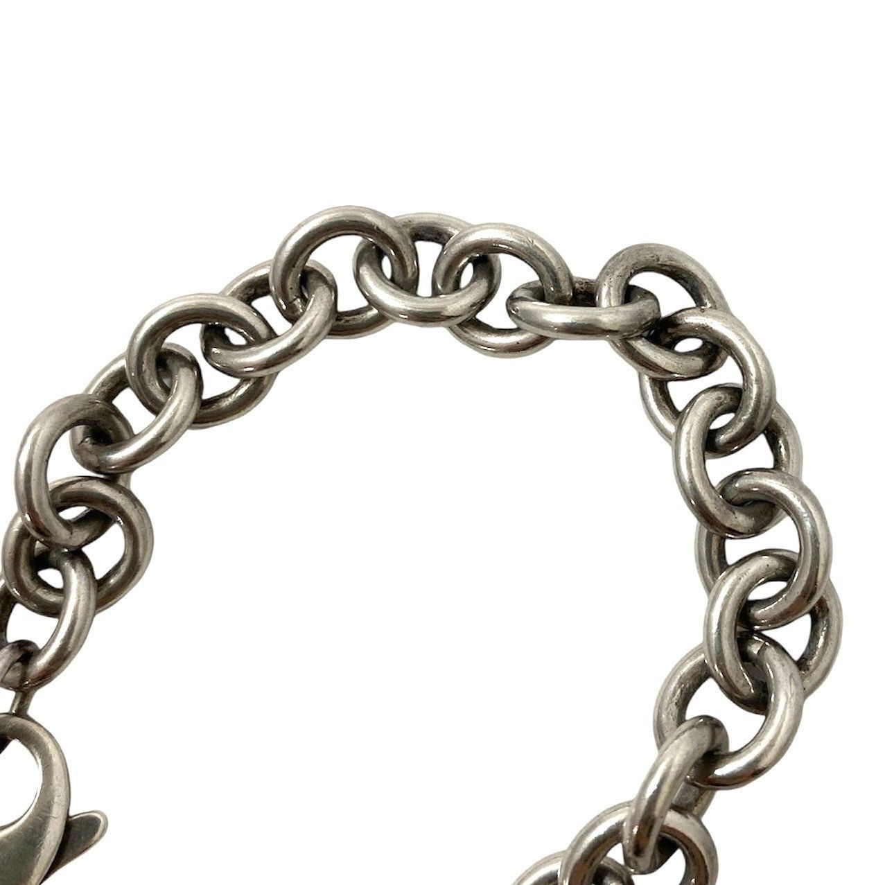 Y【TIFFANY&Co.】アメリカ国旗 チェーン ブレスレット SV925 シルバー 