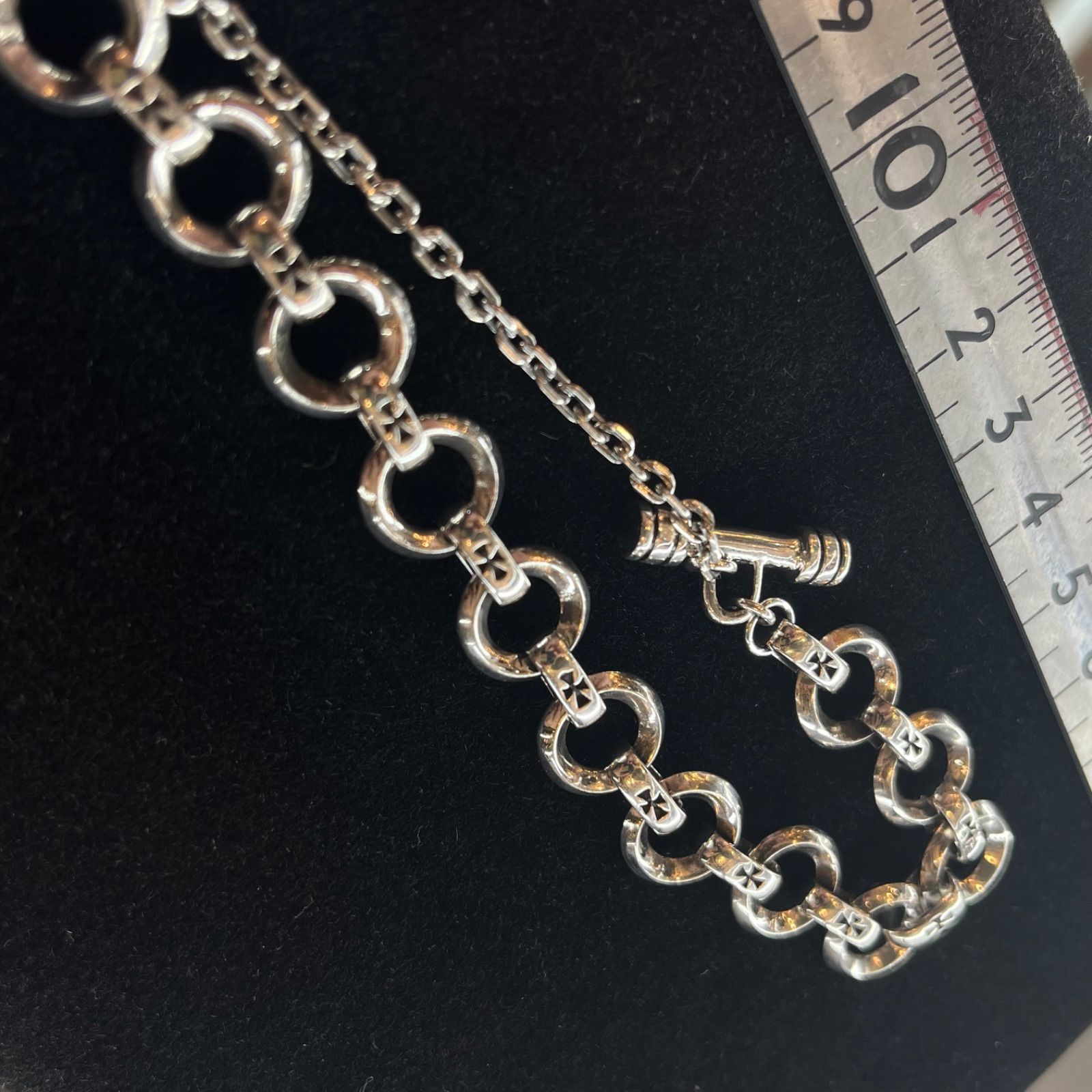 シルバー925 ブレスレット silver925 刻印 チェーン クロス十字架