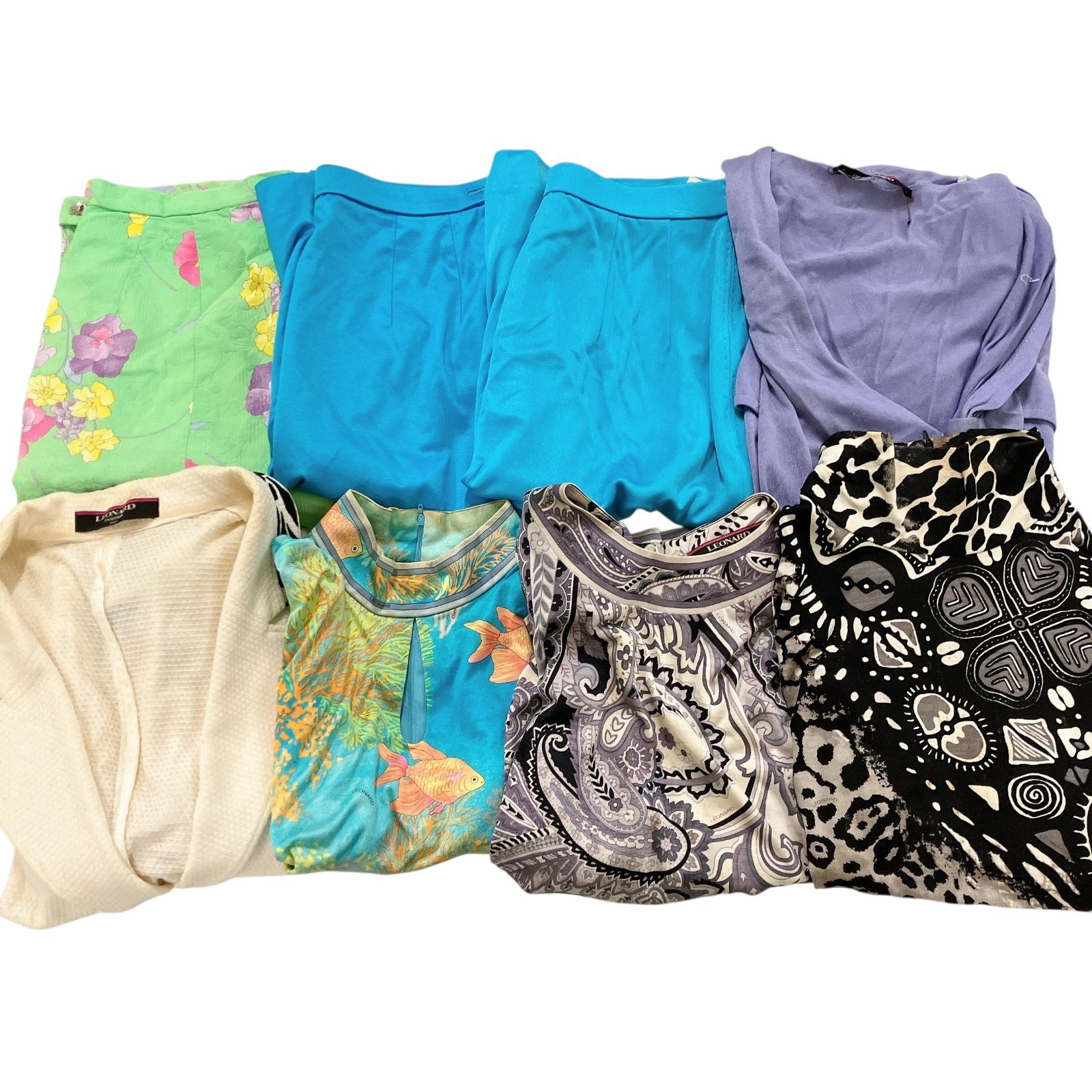 レオナール LEONARD ヴィンテージ セットアップ ノーカラージャケット