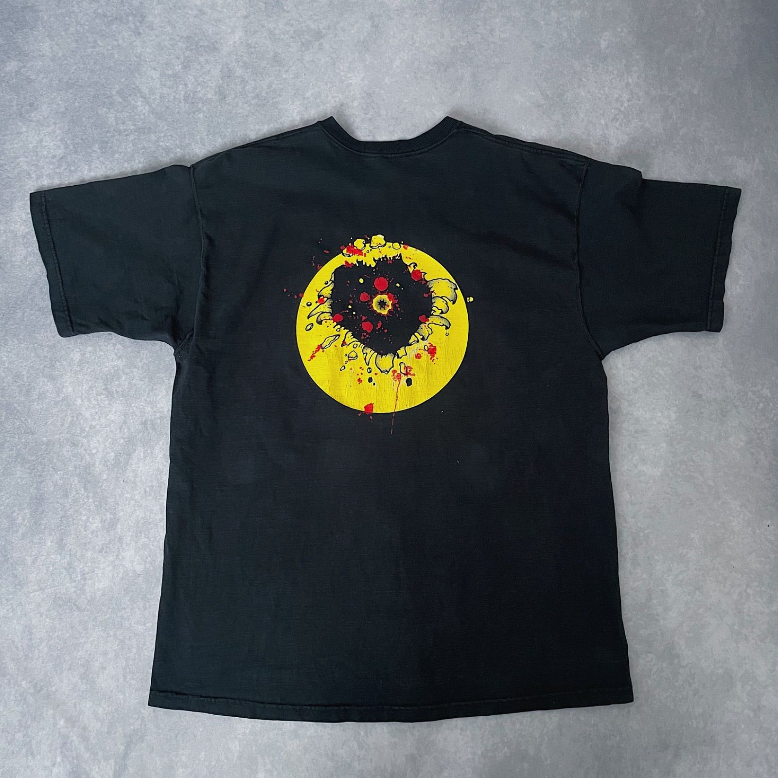 00s Tシャツ ぶち抜きスマイル ぶち抜き ヴィンテージ 90s スマイル 