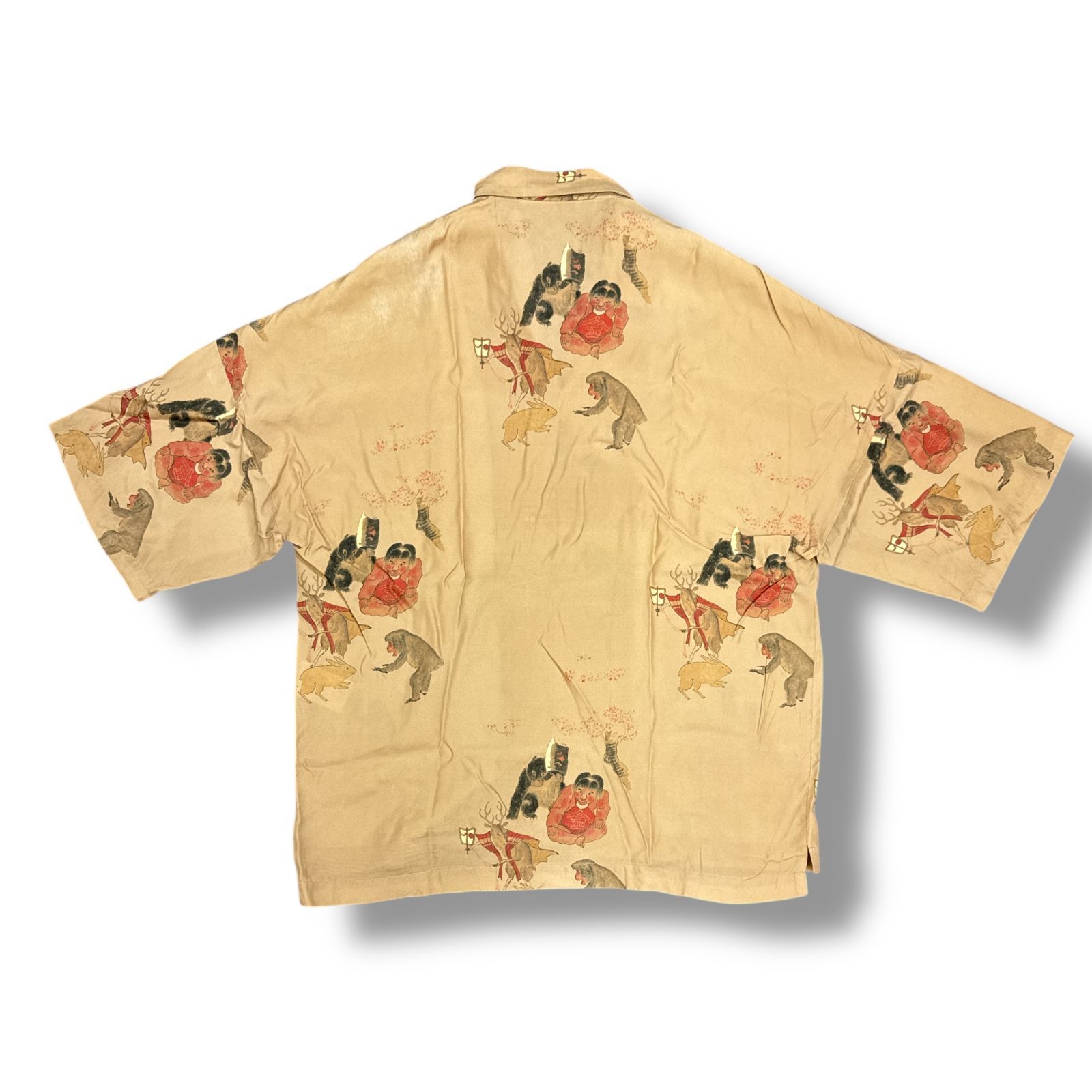 SUNSEA オープンカラー半袖シャツ SUNSEA サンシー Fried Shrimp Shirt オープンカラー 半袖