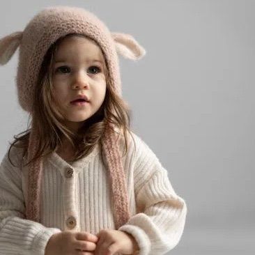 miMICIO 羊 ランプ ボンネット 帽子 ニット ハンドメイド - メルカリ