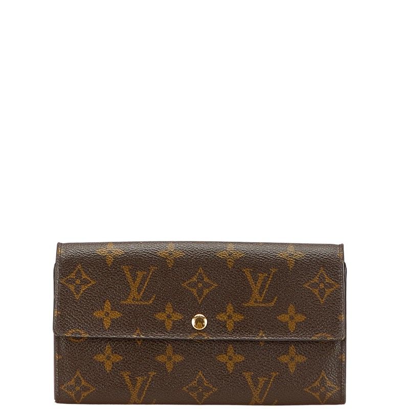 ルイ ヴィトン モノグラム ポシェット ポルトモネ クレディ M61725 ブラウン PVC レザー レディース LOUIS VUITTON 1-0233130