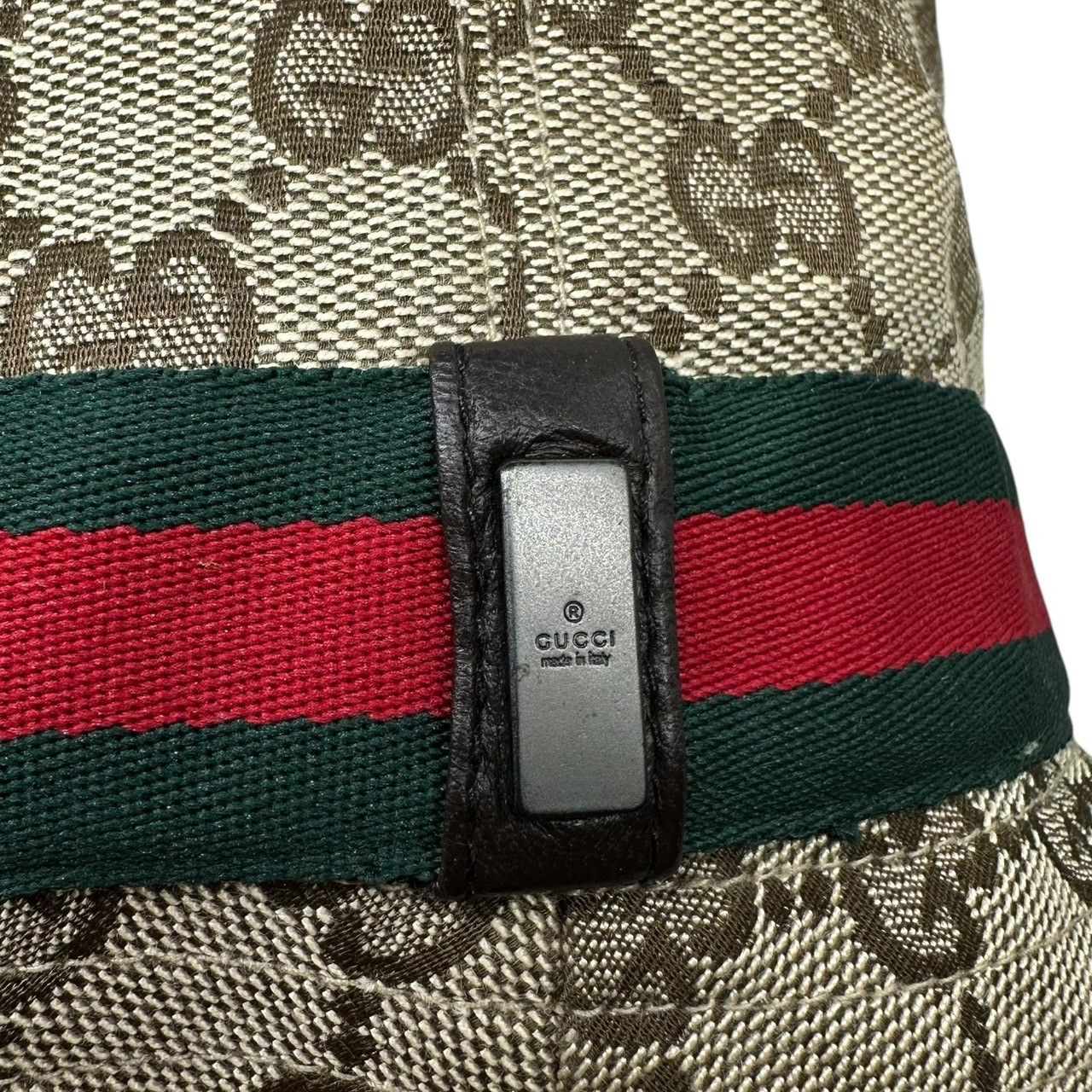 GUCCI グッチ バケットハット GGキャンバス シェリーライン GUCCI