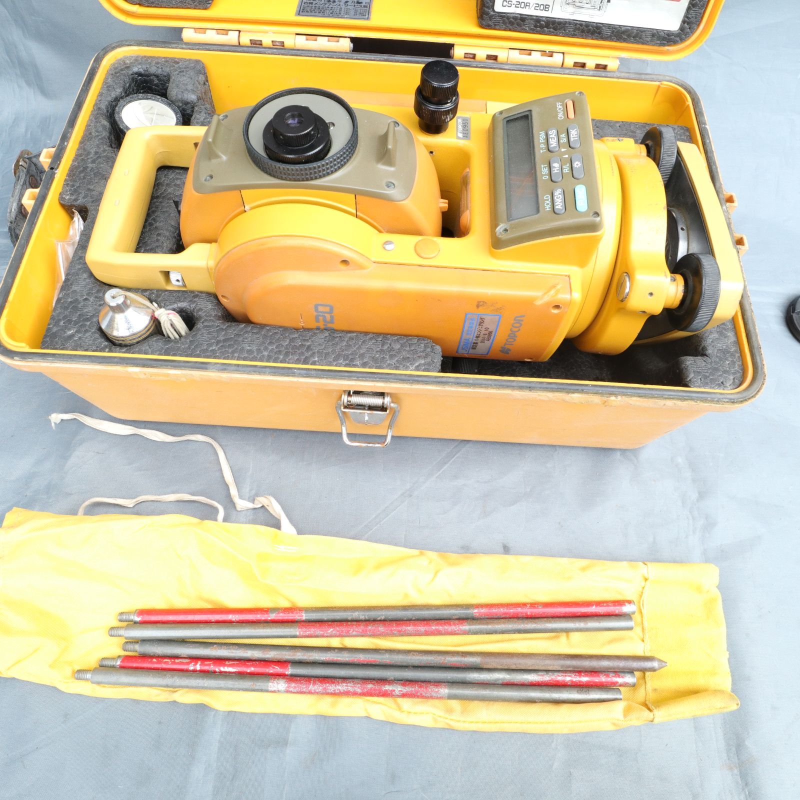 トプコン　トータルステーショん　セット　ＣＳ－２０　調整済み 中古TOPCON⁄トプコントータルステーション シビル