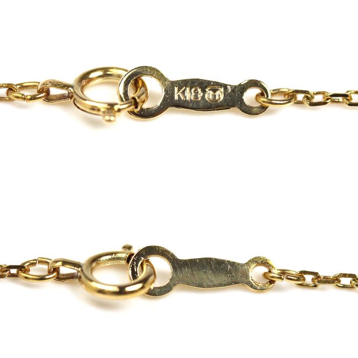 MIKIMOTO ミキモト K18YG イエローゴールド ネックレス 小豆 1.7