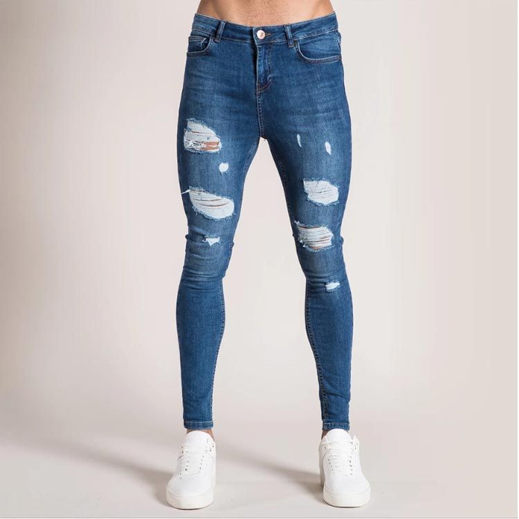 SERENEDE　ジーパン　Gパン　デニムパンツ　ジーンズ　アメカジ　スキニー S-5XL ダメージジーンズ スキニー メンズ デニム スキニーパンツ