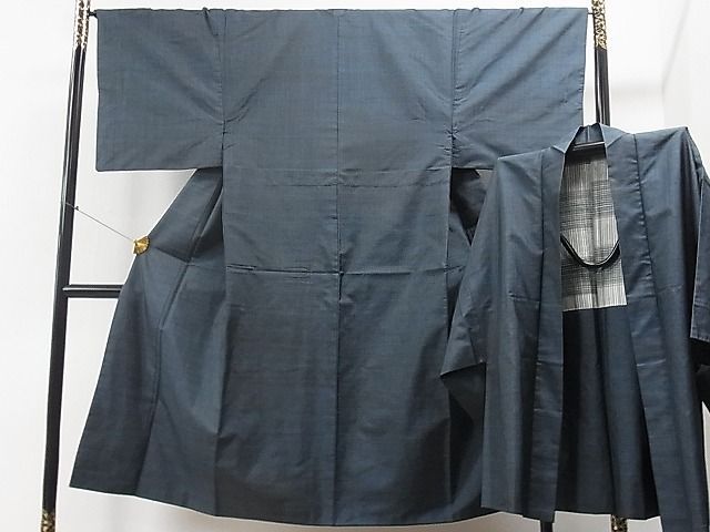 平和屋1男性　本場大島紬　アンサンブル　7マルキ　逸品　CAAE0467yc