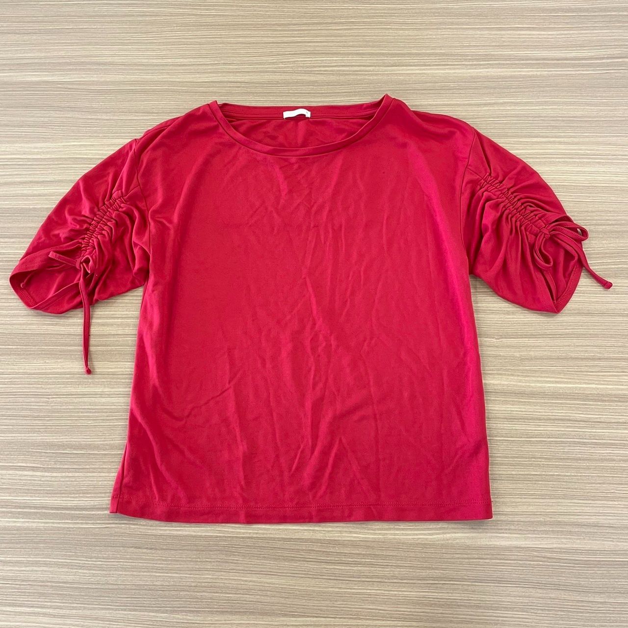 HOUGA MOE ISHIDA/半袖カットソー/--/コットン/RED 半袖ポロシャツ （胸ポケット付） K272 13 ピンク| 作業服
