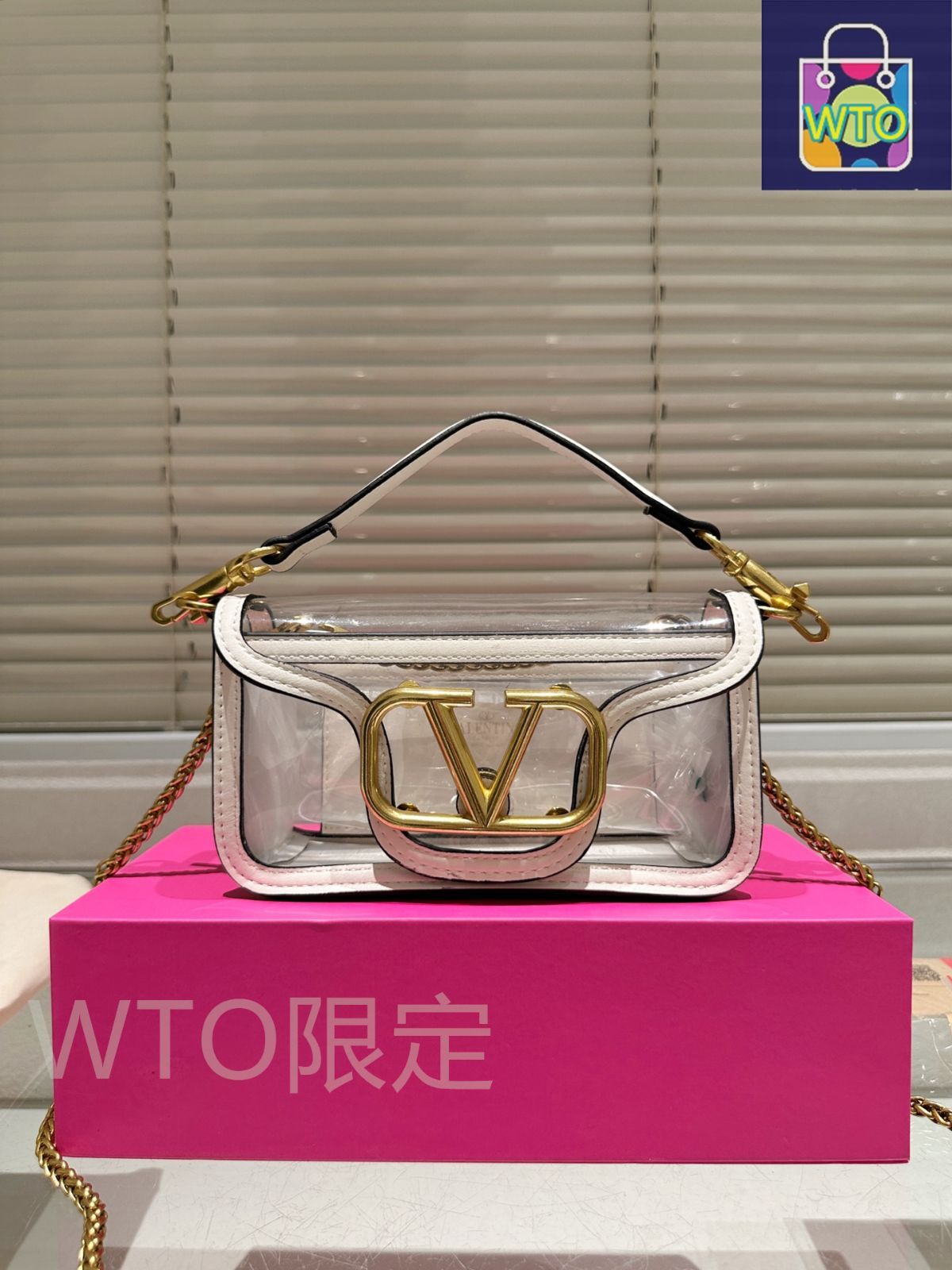 今日 Valentino ヴァレンティーノ クラシックトランスペアレントバッグ シリーズ 可愛らしい仙女っぽい雰囲気が特徴-WTO輸入2