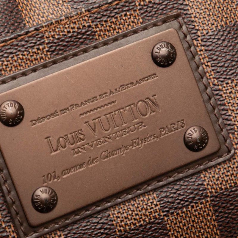 ルイヴィトン/バム・バッグ・ブルックリン_ダミエエベヌ/PVC/ブラウン