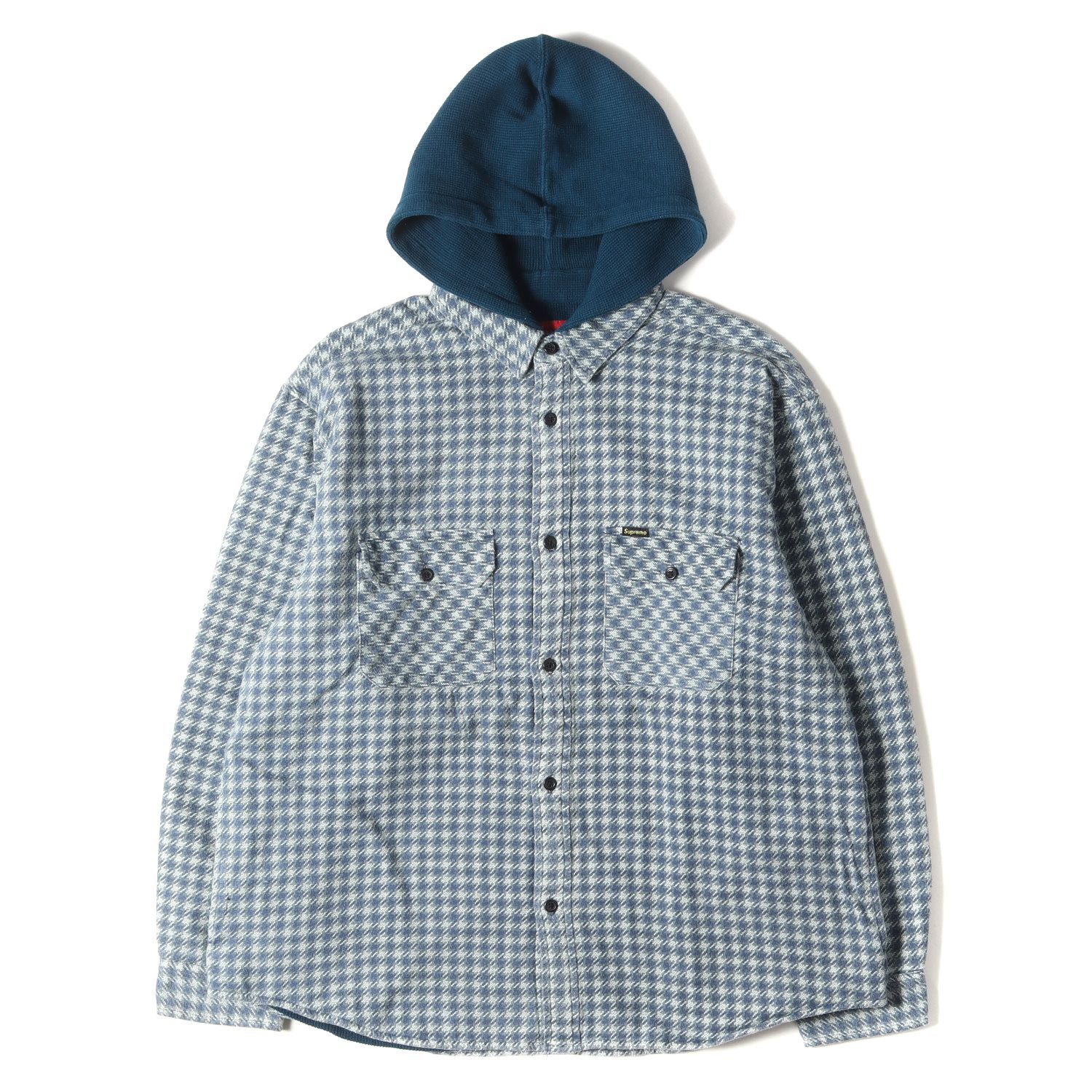 美品 Supreme シュプリーム シャツ サイズ:L 22AW 千鳥柄 裏地