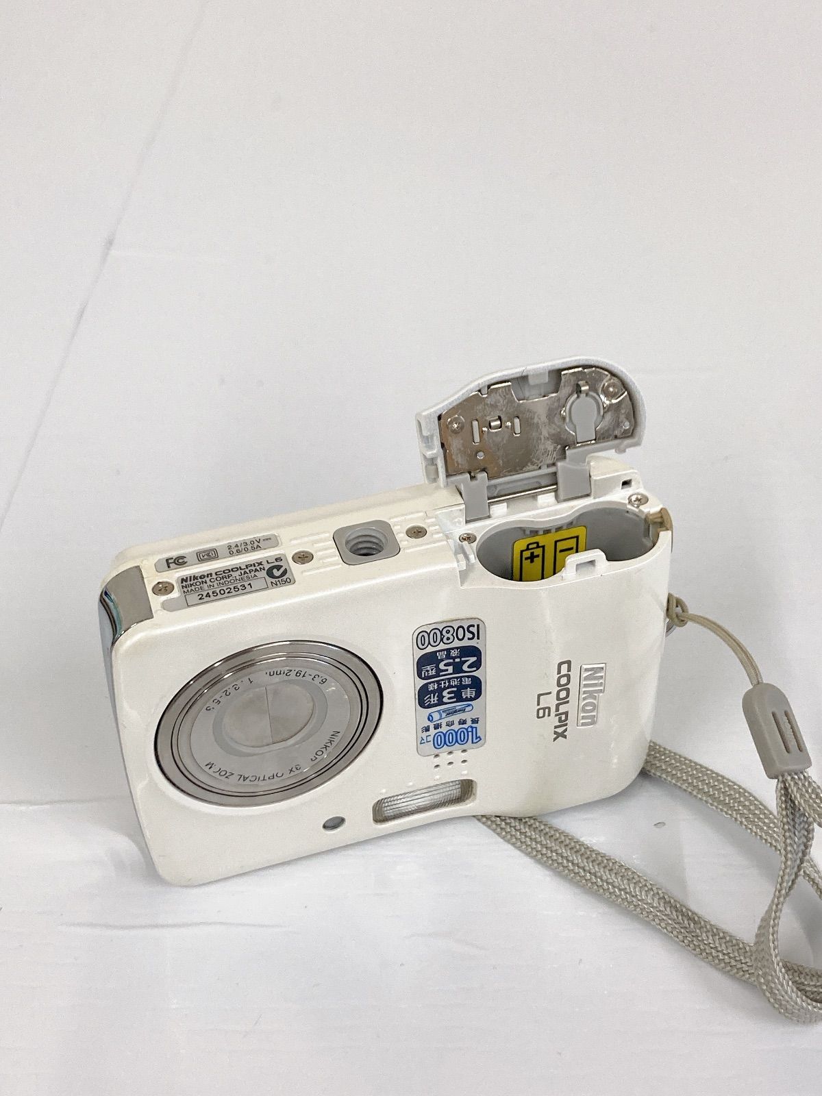 【動作品】Nikon COOLPIX L6 コンパクトデジタルカメラ Amazon.co.jp: Nikon デジタルカメラ COOLPIX L6 ホワイト