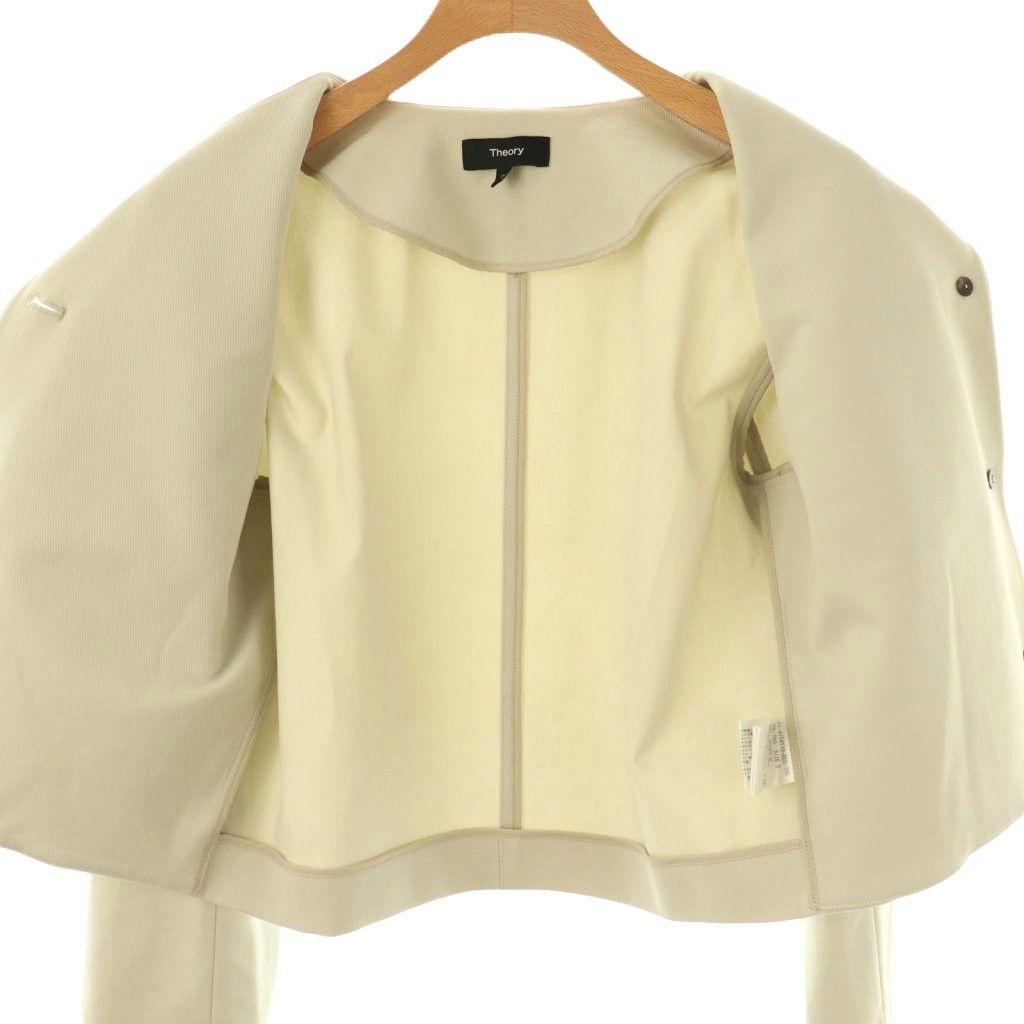 セオリー Theory 24SS NEOTERIC TWILL LS PATCH JKT ノーカラー