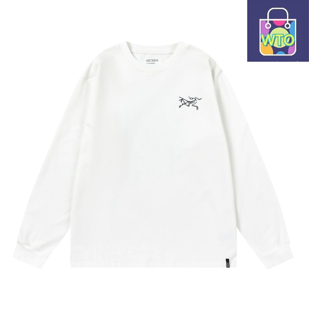 【新品】ARC'TERYX アークテリクス プリントロンT ホワイト 白 本日限定特価】Arc'teryx メンズ＆レディース ロングスリーブ T