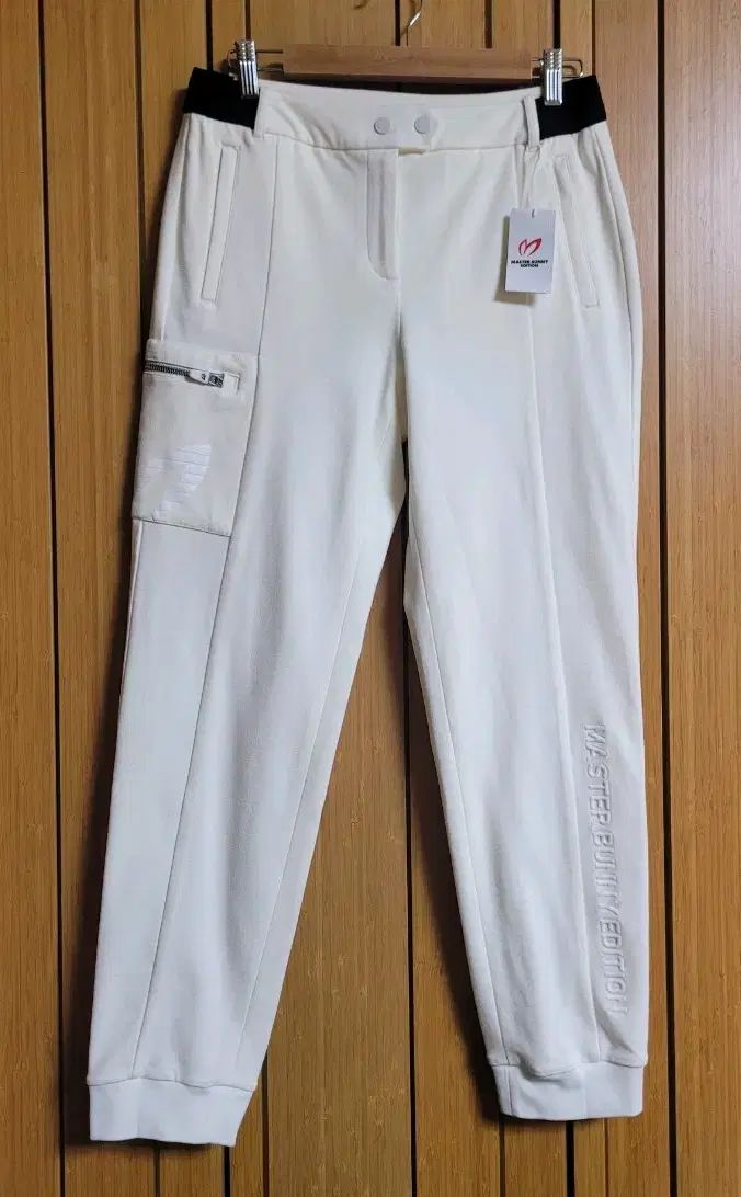 masterbunnyedition マスターバニーエディション レディース スリット サイド ロゴ 条件付き パンツ