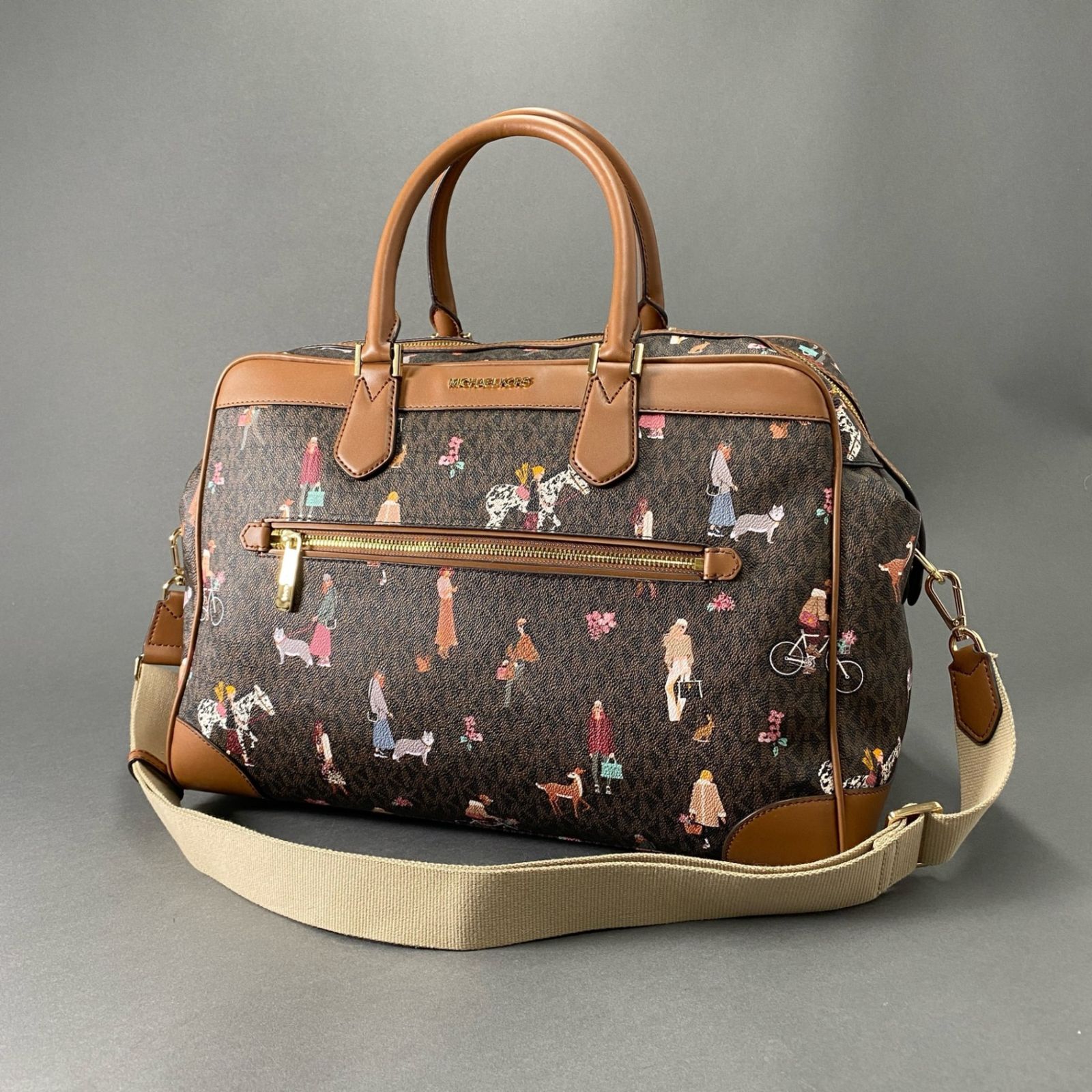 Gc1 《美品》 MICHAEL KORS マイケルコース トップ ジップ 