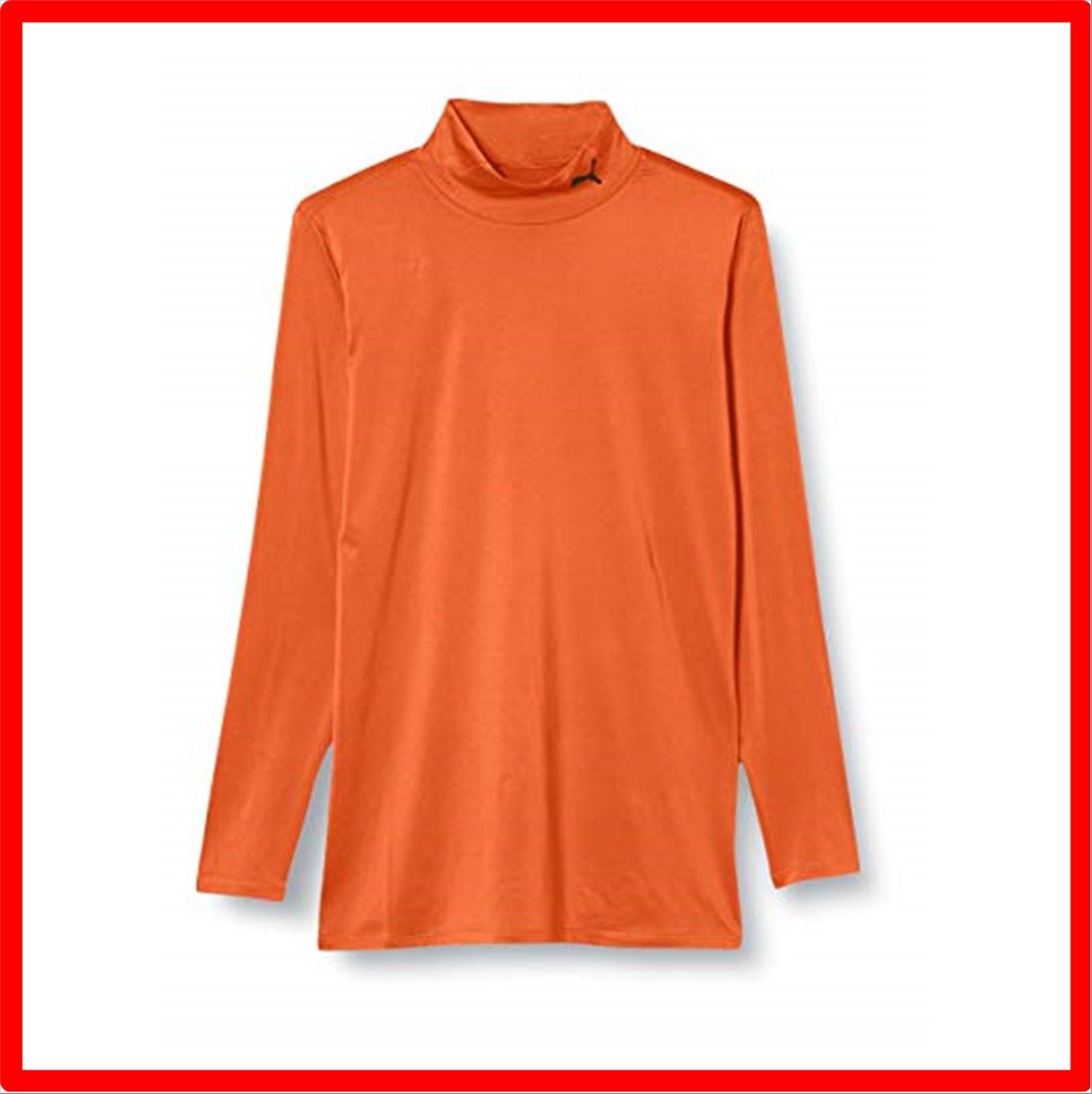 【送料無料 】 S_ゴールデンポピー/プーマブラック(08) [プーマ] サッカーウェア コンプレッション モックネック 長袖シャツ 656331 [メンズ]