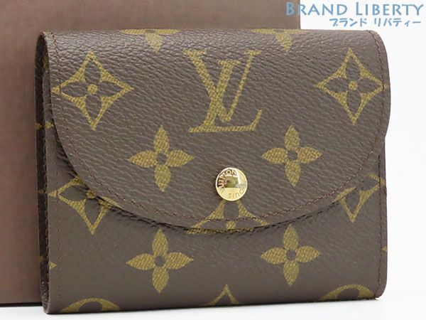 ルイヴィトン LOUIS VUITTON モノグラム ポルトフォイユ エレーヌ 三つ折り財布 コンパクト財布 ダークブラウン M60253