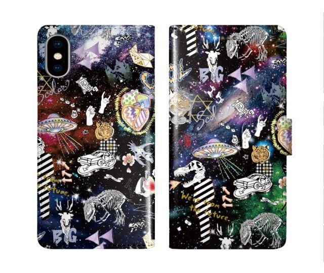 [AQUOS sense3 basic SHV48] iPhone14 ケース スカラー スマホケース 手帳型 iPhone16 ケース iPhone 16 15 14 Pro 13 12 Mini 11 スマホカバー 全機種対応 手帳 ScoLar 宇宙柄 