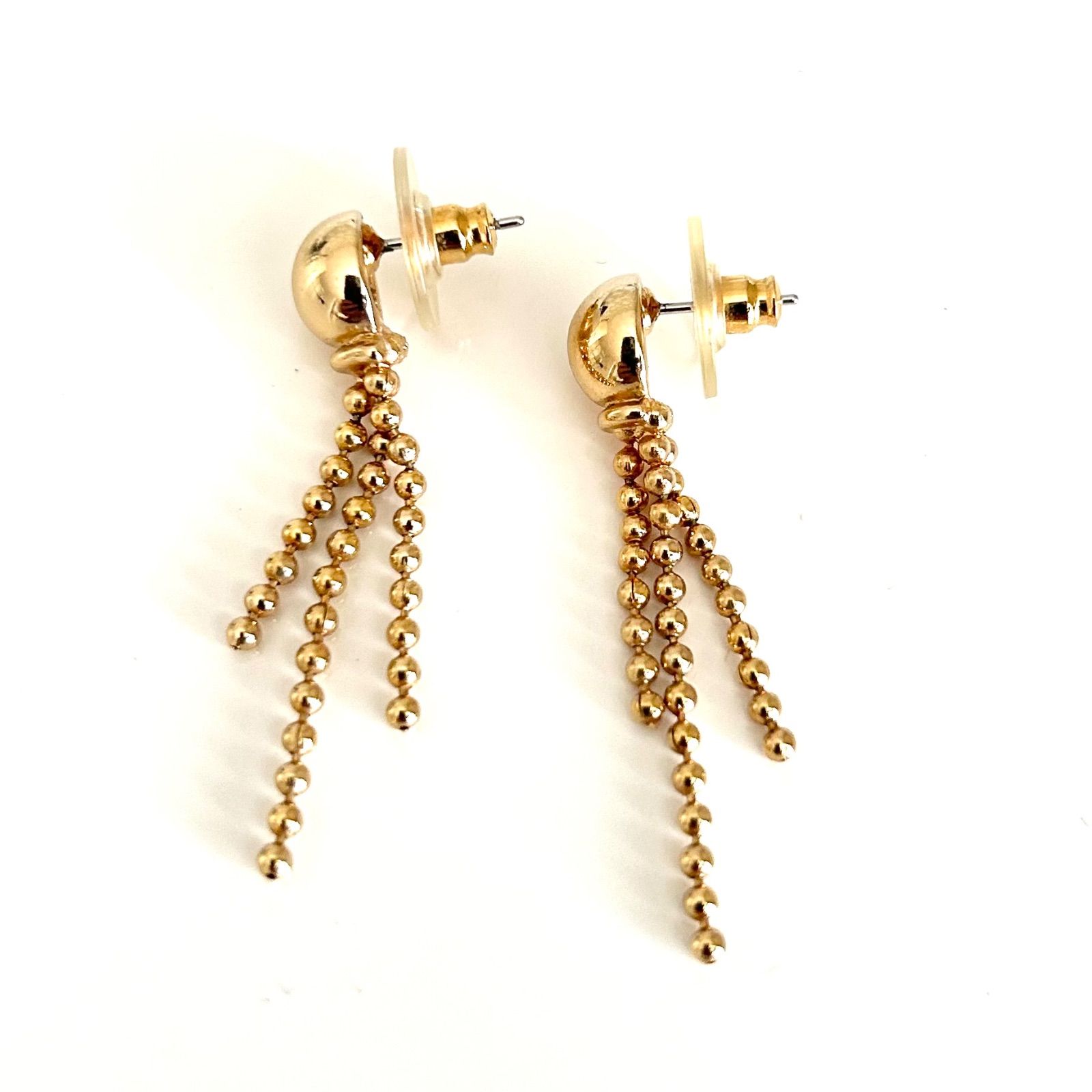 Christian Dior クリスチャンディオール ピアス ボールチェーンピアス 